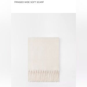 Zara Fringed Wide Soft Scarf
